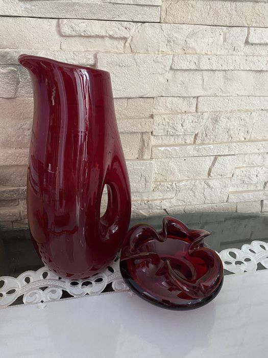 Wazon+ Popielniczka CZ.Zuber  Cudo Komplet