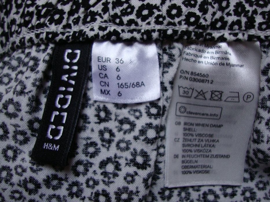 Spódniczka w kwiatki, H&M, 36