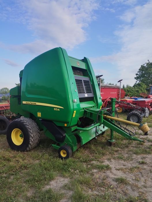 Prasa John Deere 854 Maxicut. Rotor z nożami. Siatka.
