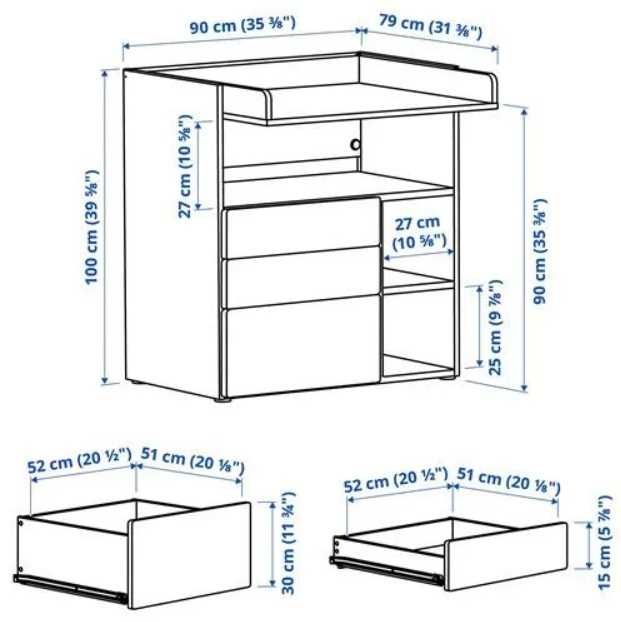 Trocador/Cómoda IKEA SMÂSTAD