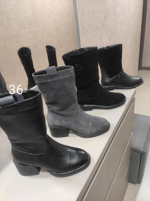 Распродажа 37 размеры, зима, кожа