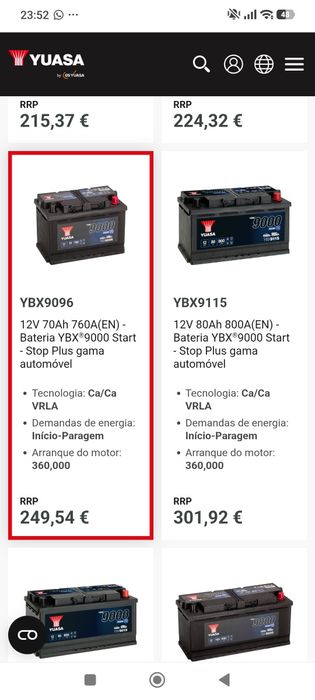 Bateria nova 9000