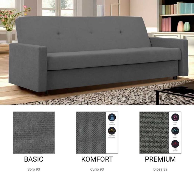 Wersalka z funkcją spania Sora / Różne kolory/ Raty/ SZYBKA DOSTAWA