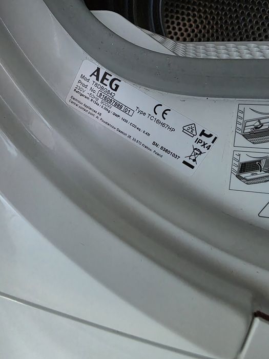 AEG T8DBG8 Máquina de Secar (avariada)