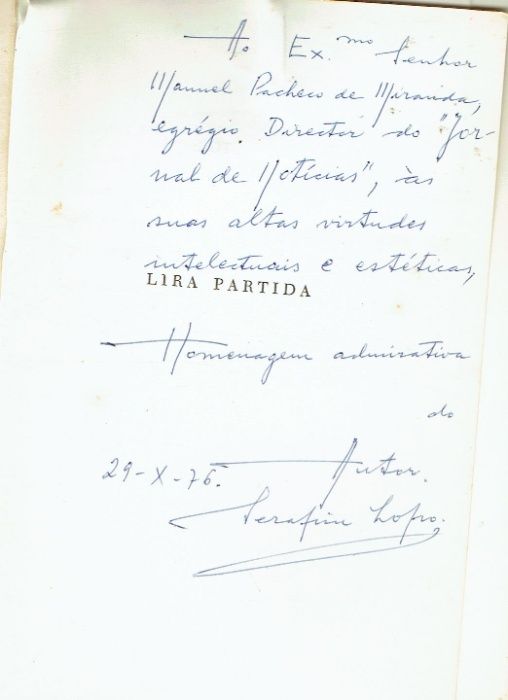 9688 Lira Partida Sonetos de Serafim Lopo