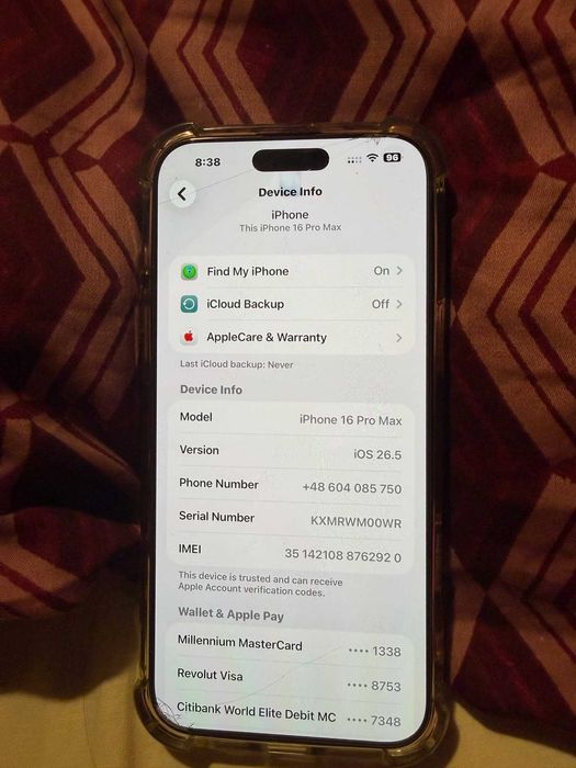 i phone 16 Pro Max 256