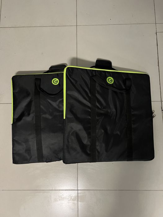 2 x Truss preta de iluminação led (8 tubos de 2m + 4 chapas)  c/ sacos