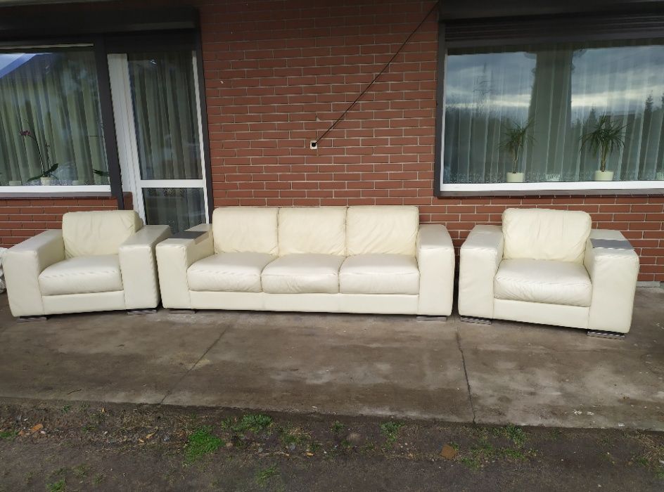 Sprzedam wypoczynek ze skóry -Skóra -skórzany –skórzana -skórzane