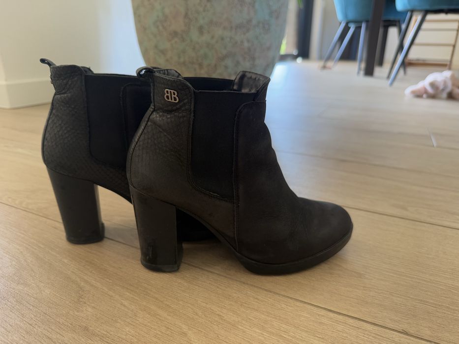 Botki badura r 37 nobuk czarne