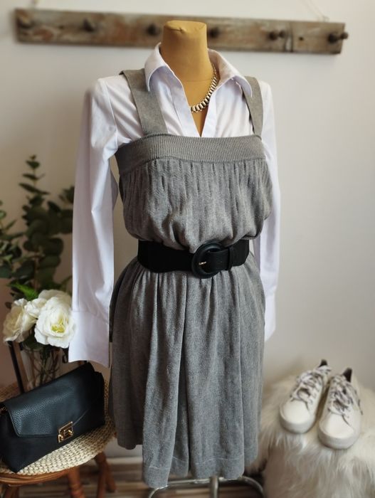 SZARA sukienka sweterkowa H&M XS S 34 ZIMOWA BASIC