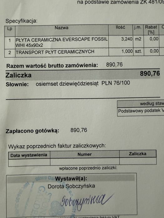 Płyta tarasowa 45x90