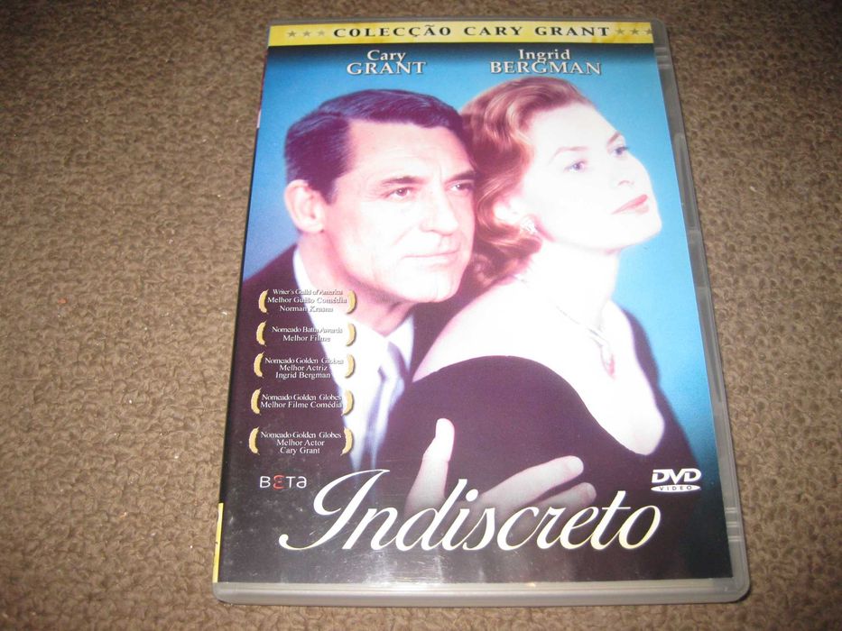 DVD "Indiscreto" com Ingrid Bergman/Raro!