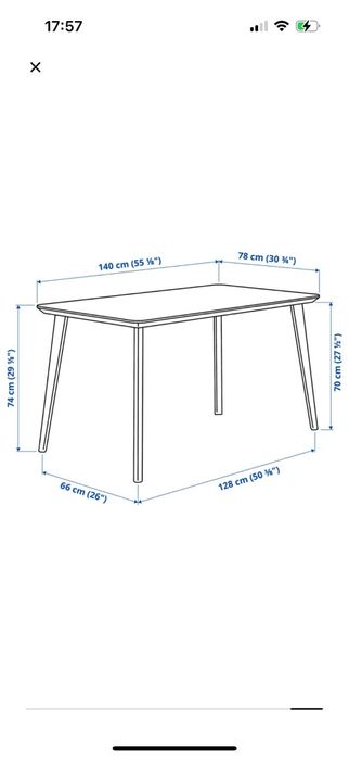 Stół ikea lisabo