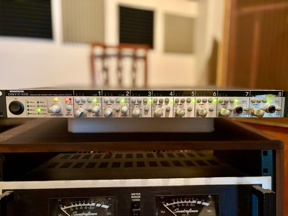 Mackie Onyx 800R pré-amplificador de microfone de 8 canais
