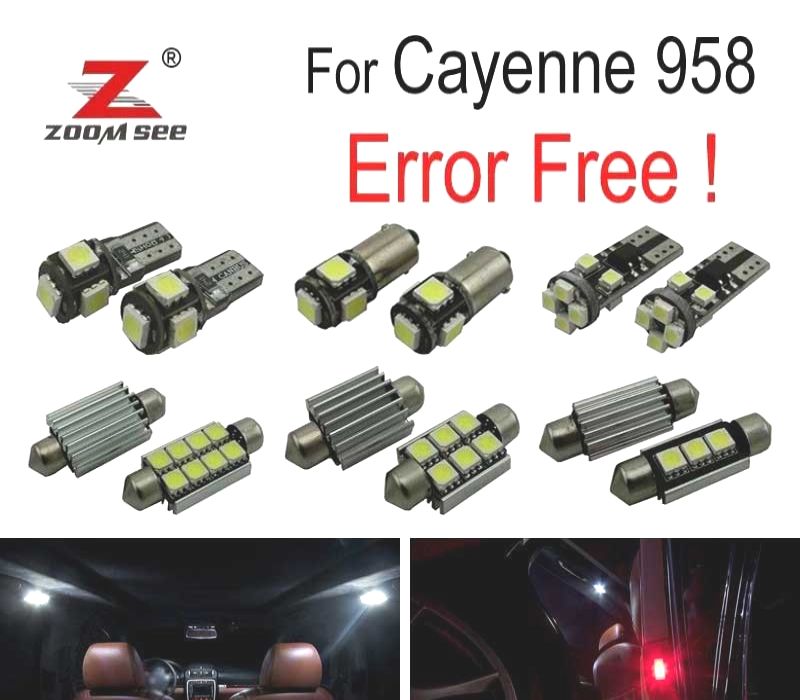 KIT COMPLETO 19 LAMPADAS LED INTERIOR PARA PORSCHE CAYENNE 958 11-