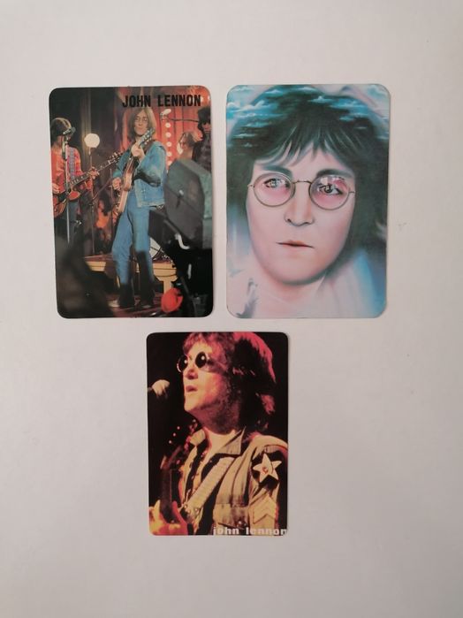 Conjunto de 3 calendários de 1986 e 87 do músico John Lennon