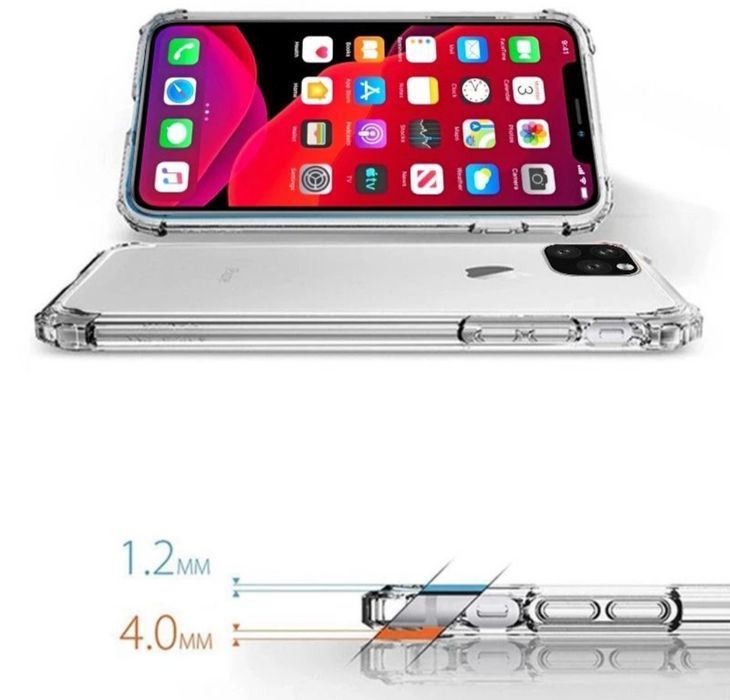 Capa Anti-choque P/ iphone Se 2022 / 11 Pró / 11 Pró Max / 12 Pró Max