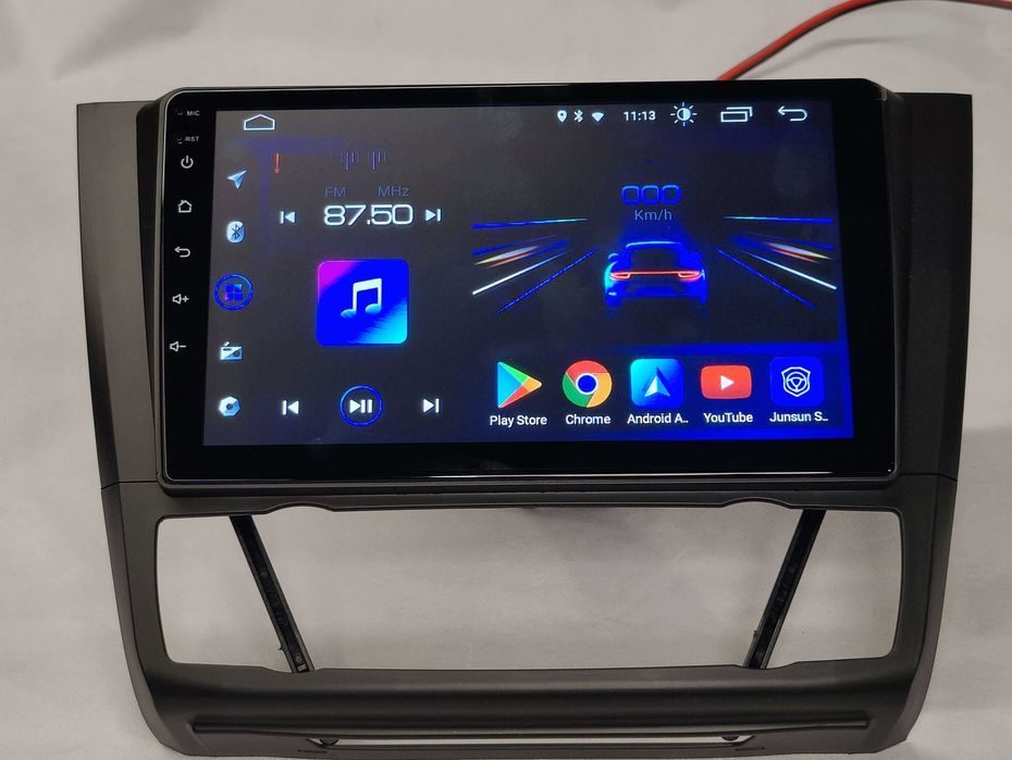 Rádio 2 DIN Android BMW Serie 1 E87 E81 E82 E88 - Novo - AC Automático