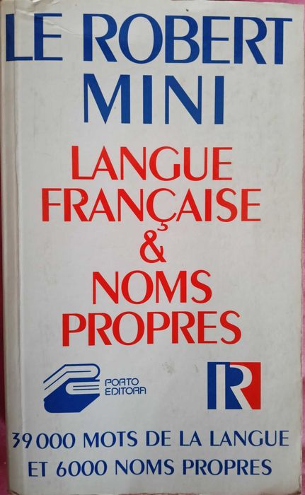 Dicionário de Francês Le Robert Mini Langue Française Noms Propres Porto Editora