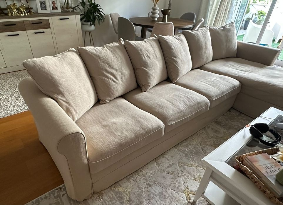 Sofá 4 lugares com chaise longue