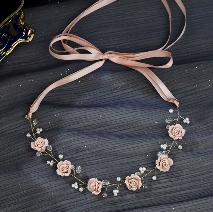 Квітковий вінок обруч весільна прикраса діадема