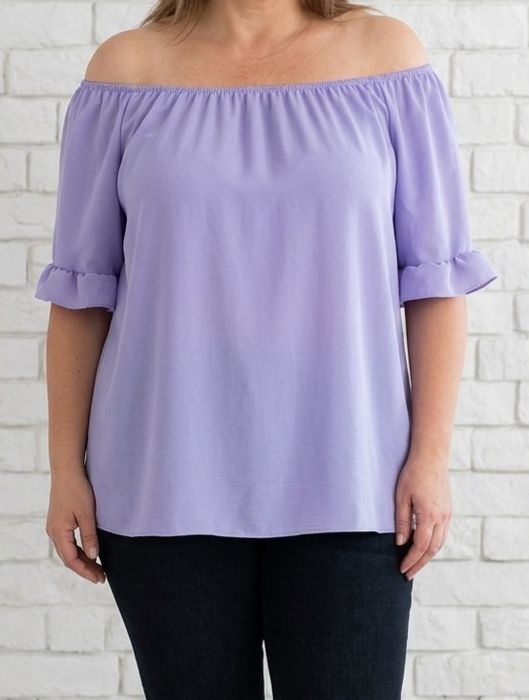 Włoska bluzka hiszpanka plus size xxxl 46 48 50