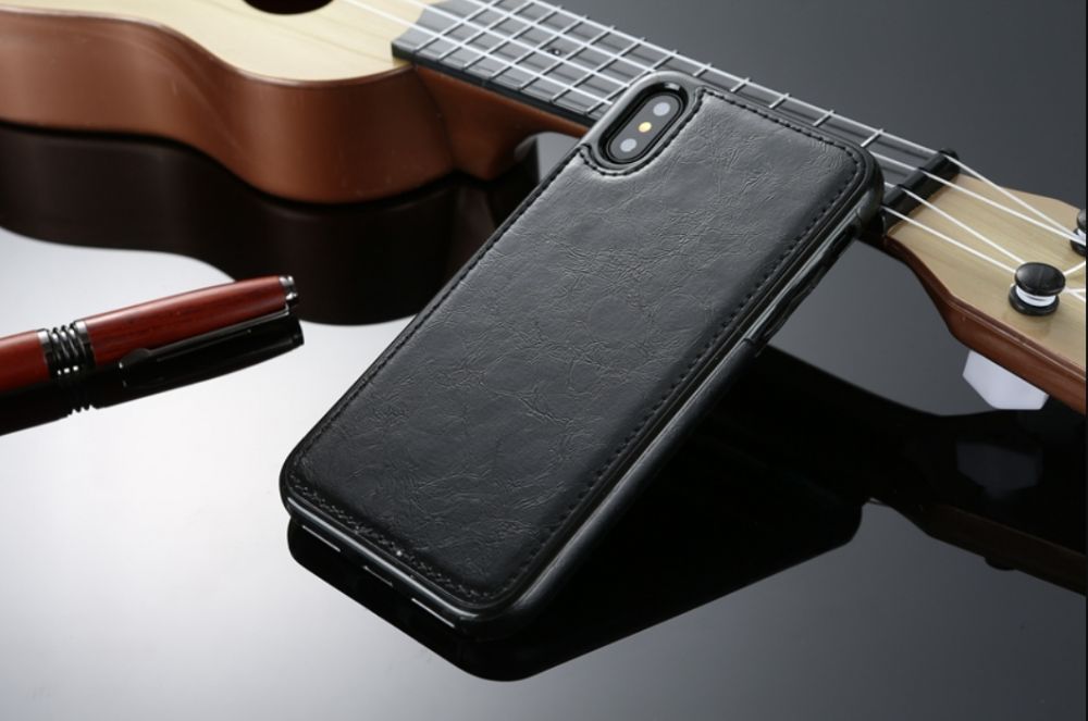 Capa em Pele para iPhone X e Samsung S9