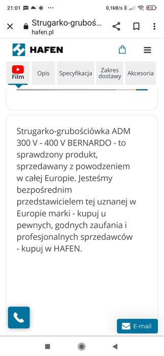 Strugarka grubościówka mało używana