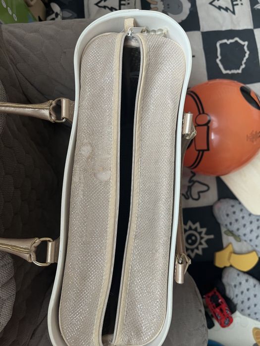 OBAG szampańskie złote uchwyty micro tubolare i organizer Nomi mini