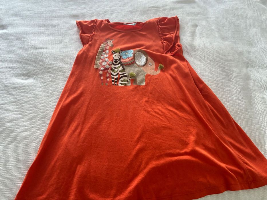 Vestido fresquinho para criança para brincar, praia