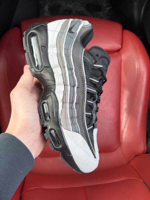(ОПЛАТА ПІСЛЯ ОГЛЯДУ)Nike Air Max 95 x CDG Grey Найк Аір Макс 95