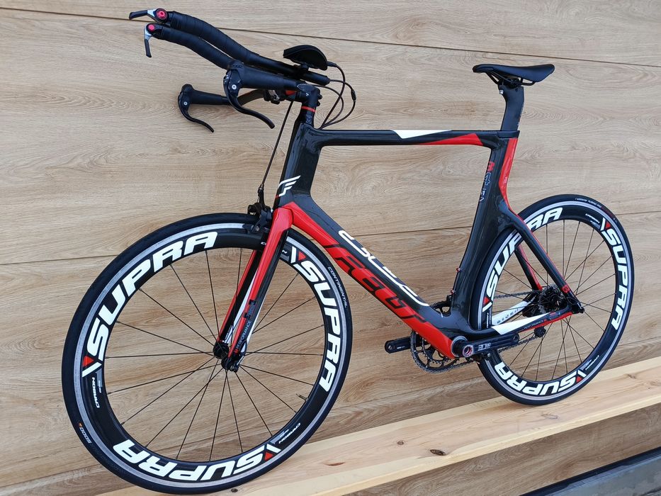 Rower czasowy Felt B14 carbon Ultegra Rotor koła Supra RC58 61cm tt!