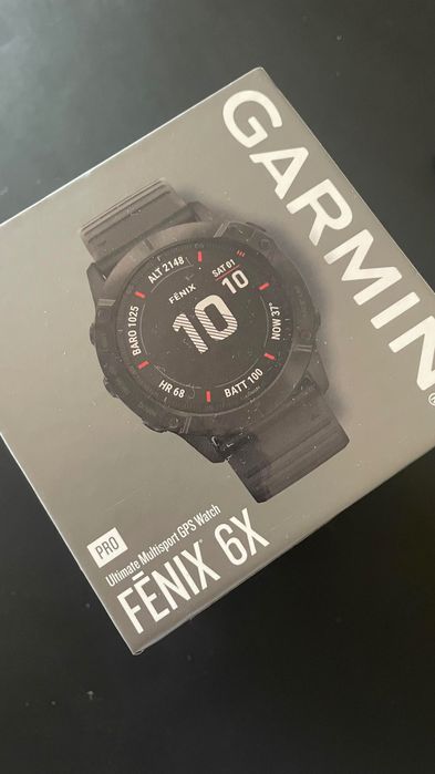 Relógio Garmin Fénix 6X Pro + Monitor Cardíaco HRM-Dual Preto