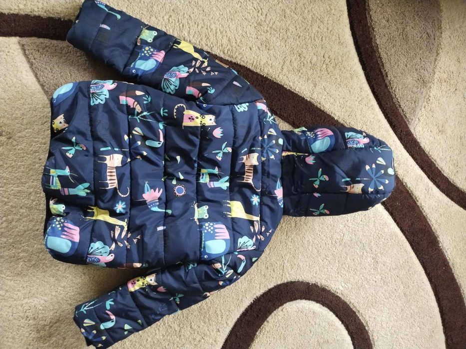 Зимова куртка на дівчинку 104  110 116 llittle bunny