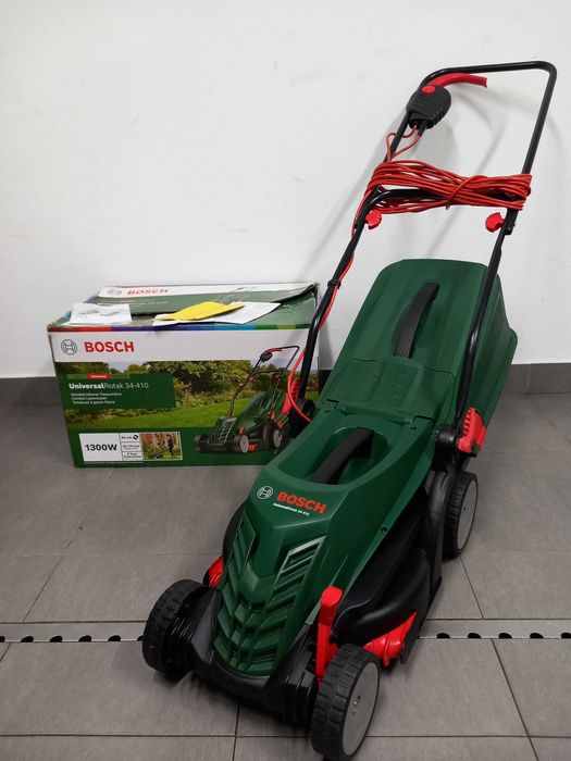 Kosiarka elektryczna Bosch 34-410 jak nowa 1300 Wat 34 cm koszenia