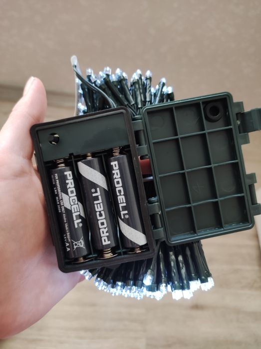 Герлянда на батарейках 19.9 метрів 200 лампочок