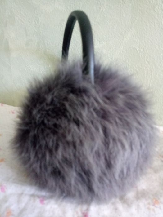 Обруч вушка натуральний кролик