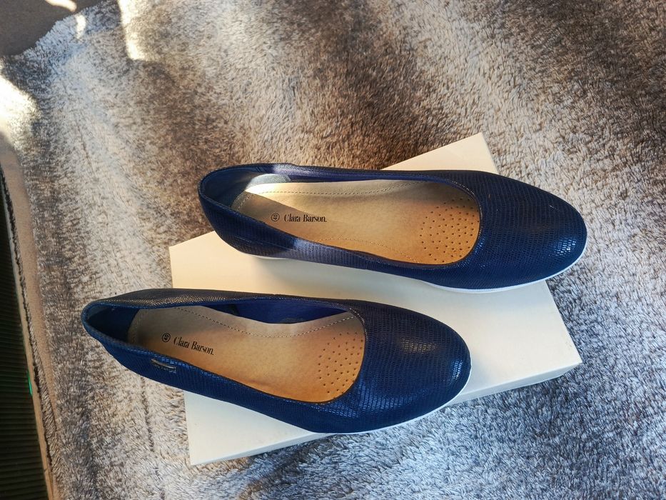 Buty damskie granatowe