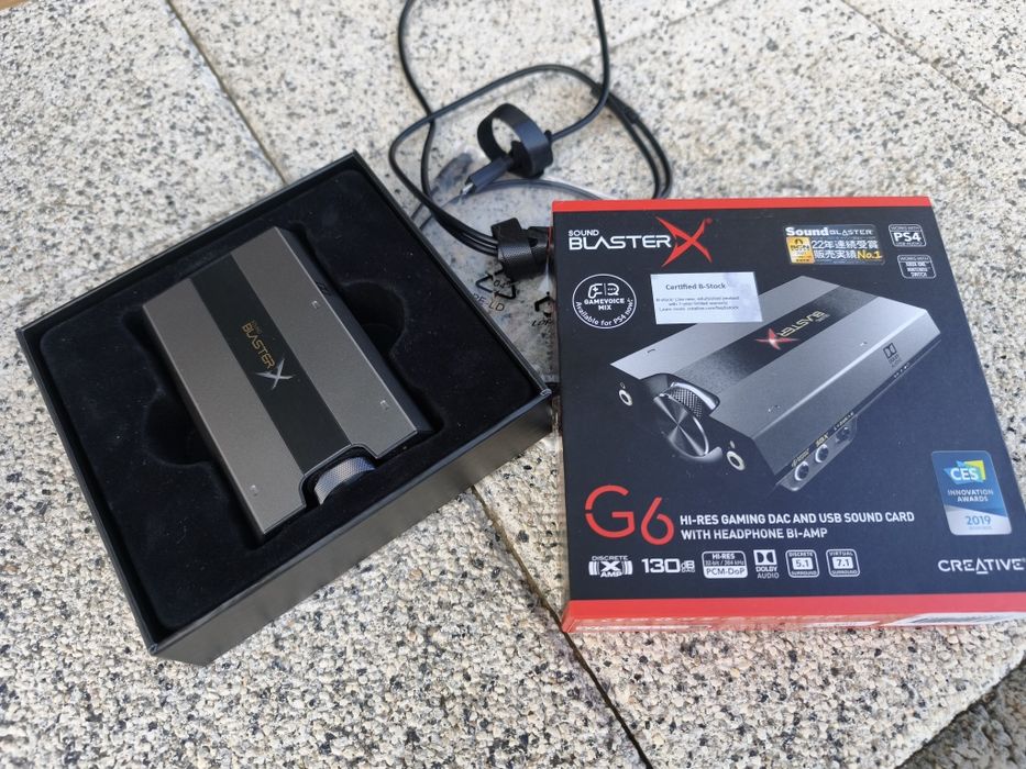 Karta dźwiękowa USB zewnętrzna  Sound BlasterX g6 Creative