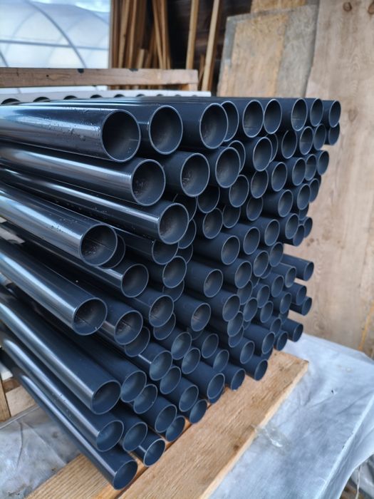 Słupek ocynk grafit 42.4x1.5 lakierowany !