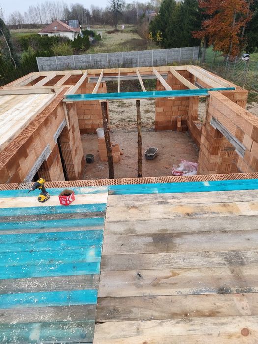 Budowa domu, murowanie, szalowanie , zbrojenie , strop