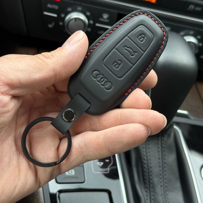РУЧНА РОБОТА! Шкіряний чохол на ключ Mercedes, чехол на ключ Мерседес, брелок мерседес, ключ рибка