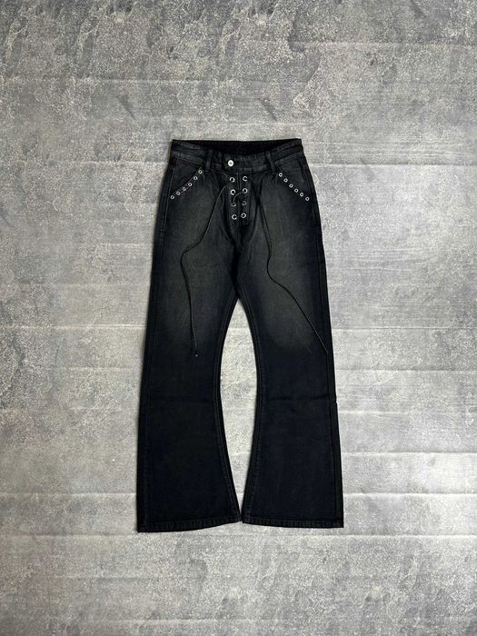 Джинси DETW Jeans flared faded washed jeans клеш кльош джинси
