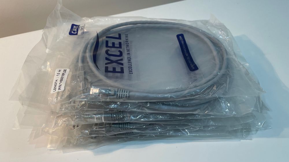 13 Cabos rede RJ45 1 metro Cat 5E64752127845634122