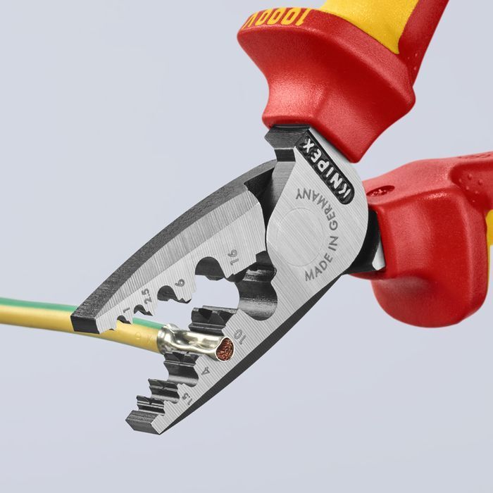 Szczypce Do Zagniatania Tulejek 180Mm Knipex