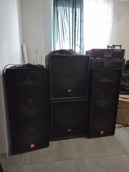 Zestaw Nagłośnienia 2+2: JBL, JBH Acoustic + Wzmacniacze ADS