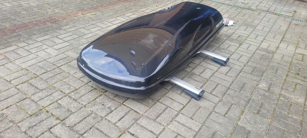 Box  dachowy Mont Blanc Triton 450 + bagażnik belki poprzeczne Thule
