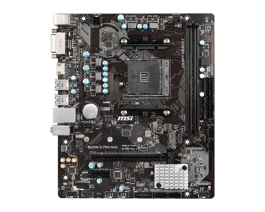 MSI B450M-A PRO MAX AMD Socket AM4 Motherboard