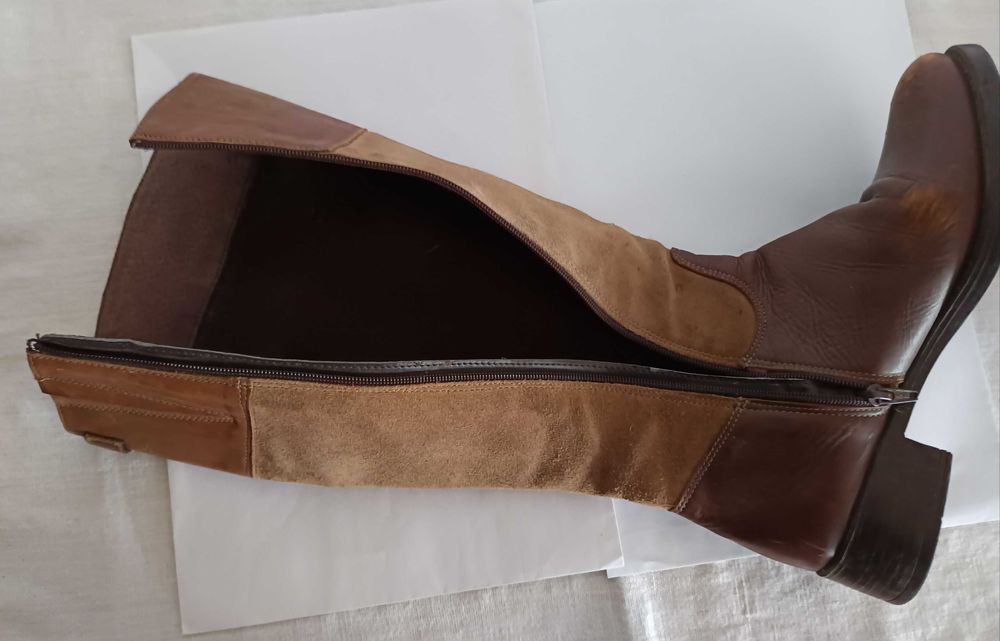 Botas Amazonas 1986 - Pele/Castanha "Vintage"