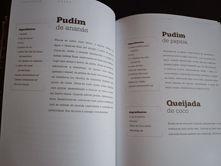 Livro comeres de África de Maria Augusta Carvalho